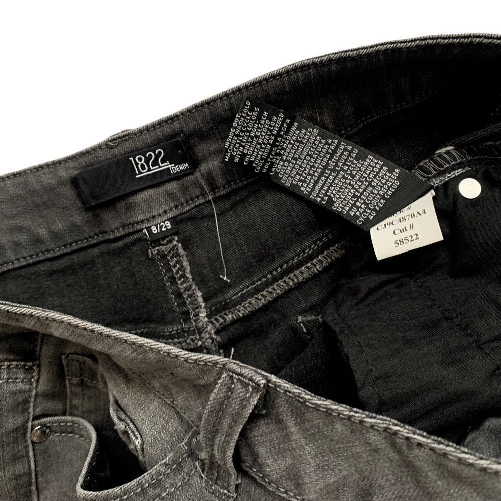 1822 DENIM Grey Denim Jean Shorts! - Picture 3 of 6